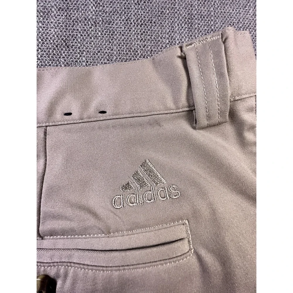 Adidas Golf Pants Men's 38x27 Beige Straight Stretch Chinos Casual Pockets